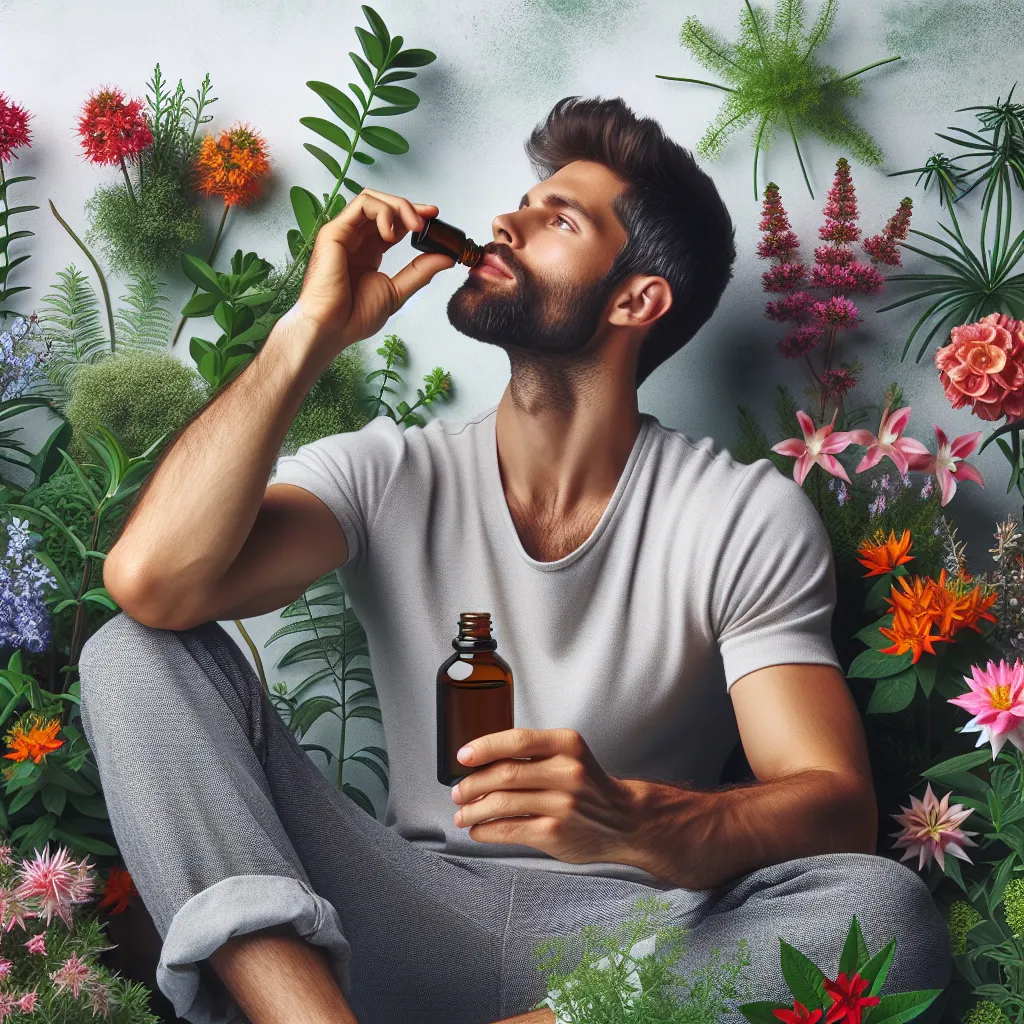 Drinking essential oils directly from the bottle